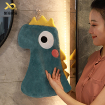 Cute Hanging Absorbent Rubbing hand towel Towels Kitchen Wash with hand towel South Korean cartoon creative rag cloth