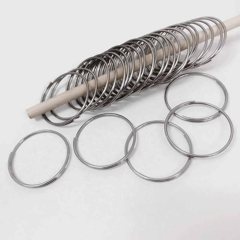 Cirque stainless steel ring ring Son Hook Key Clasp Daughter Snap Ring Collar Iron Ring Iron Ring LIVING OFF SMALL RING CIRCLE