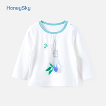Hani Sky Men and Women Baby base shirt Cotton Clothes Spring and Autumn Top Newborn Baby Crewneck Long Sleeve T-shirt