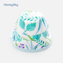 Hani Sky newborn baby hat spring and autumn sun hat men and women Baby Cotton basin hat set head fisherman hat