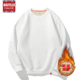 Бархатный цветной удерживающий тепло утепленный свитшот, приятный телу зимний лонгслив, мужская куртка, большой размер