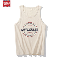 Big code vest mens summer 8090 nostalgic years feeling clothes retro printed embryocotton sweat vest men and women with no sleeves