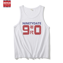 Pure Cotton Mens Vest Summer Cross Bar Sport Inside Wear Spring Autumn Big Code Beating Bottom Sleeveless White Full Cotton Old Man Sweatshirt