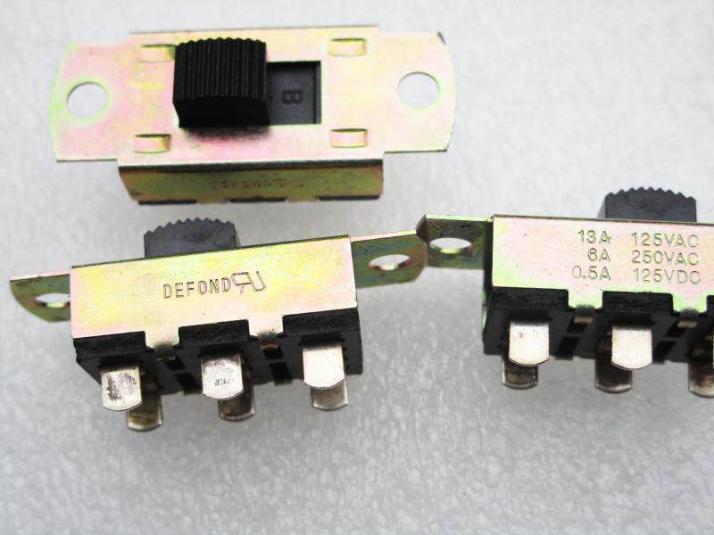 Inventory brand-new TaiwanDefond Defond toggle switch 13A125V 6A250V Sliding toggle power switch