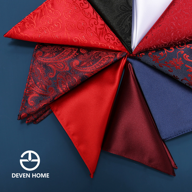 Suit Pocket Square, Small Square Scarf, Men's Handkerchief, Formal Suit Chest Scarf, Silk Scarf, Accessory, Bow Tie, Red Handkerchief, Trendy