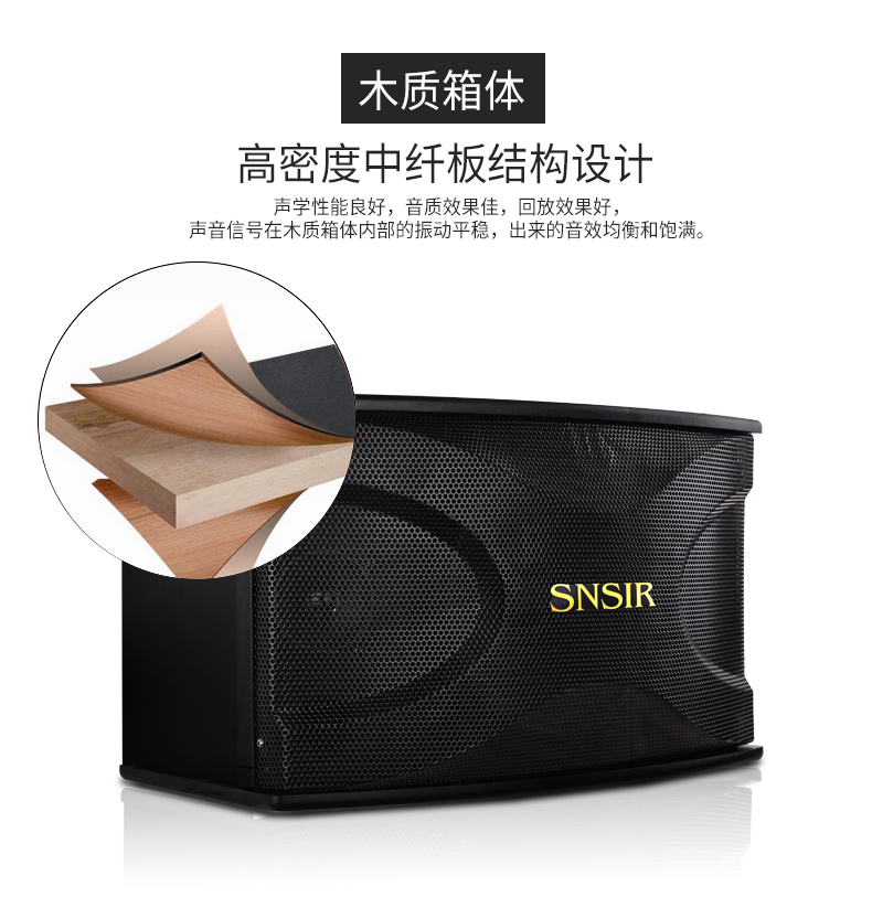 SNSIR / Shen Shi C-200 Phòng hội thảo Hiệu suất sân khấu Thanh đặc biệt Thiết bị âm thanh Đặt gia đình KTV TV K Bài hát Phòng khách Nhà Loa Kết hợp Karaoke Gói thẻ 10 inch đèn sân khấu mini