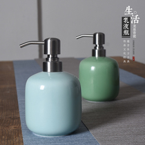  Longquan Celadon creative hand sanitizer sub-bottle pressing shower gel Shampoo empty bottle hotel high-end lotion
