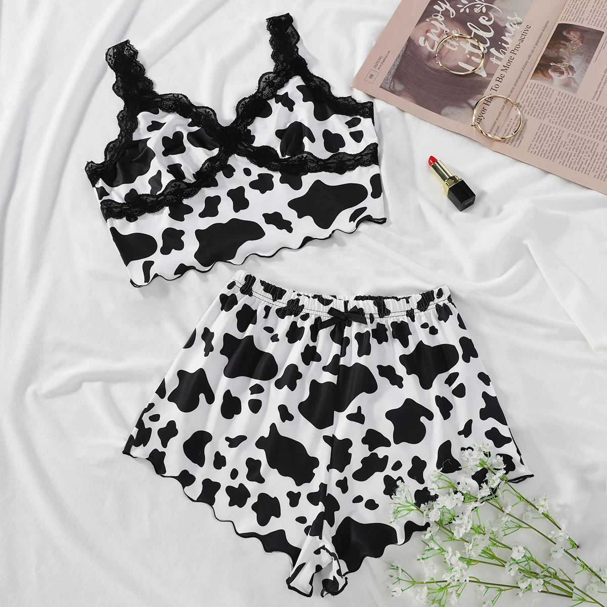 Женские шорты с подтяжками, набор для сна дома, пижама, WOMEN PAJAMA