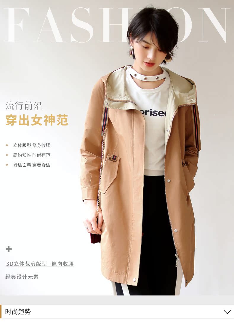 Trench pour femme AUJOURD HUI en Coton - Ref 3225655 Image 7