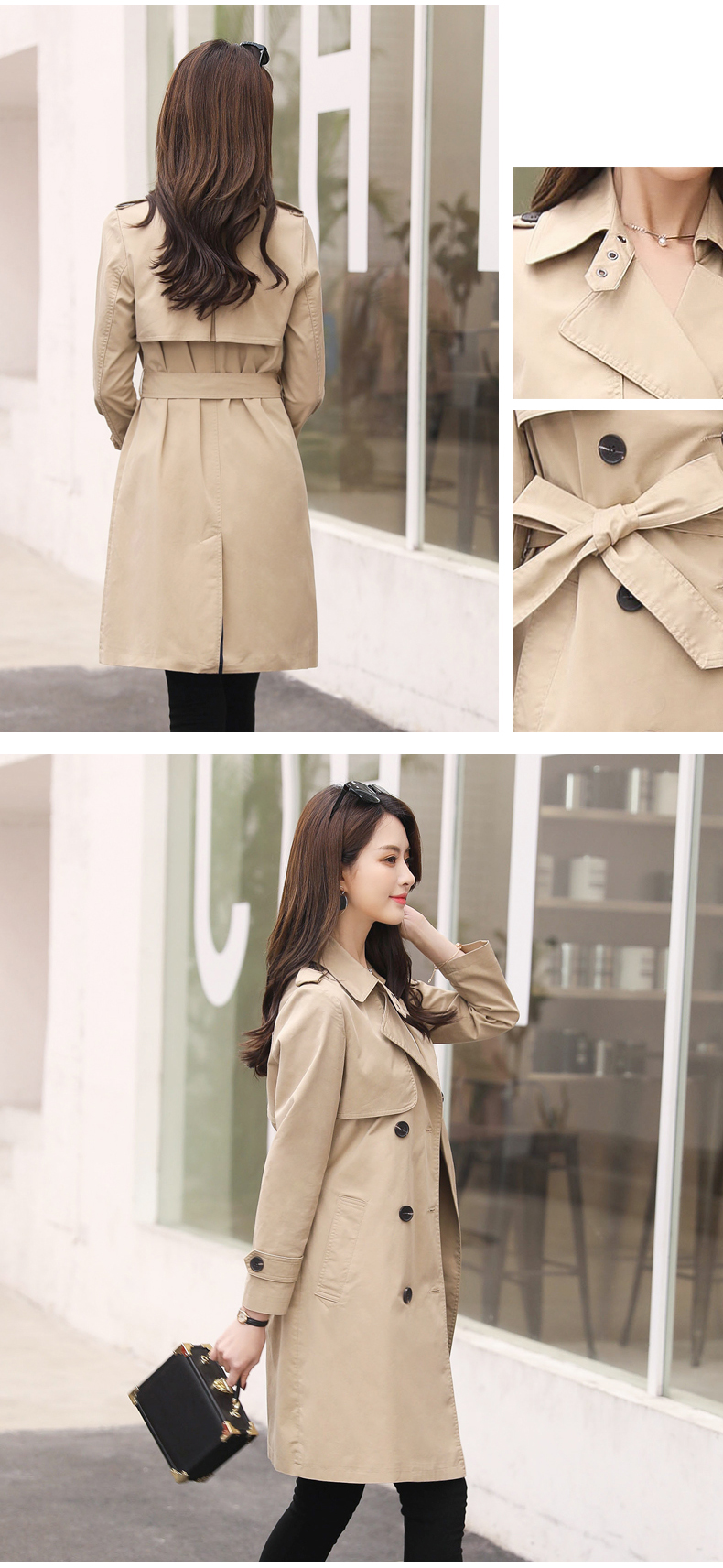 Trench pour femme AUJOURD HUI en Coton en Coton - Ref 3228024 Image 16