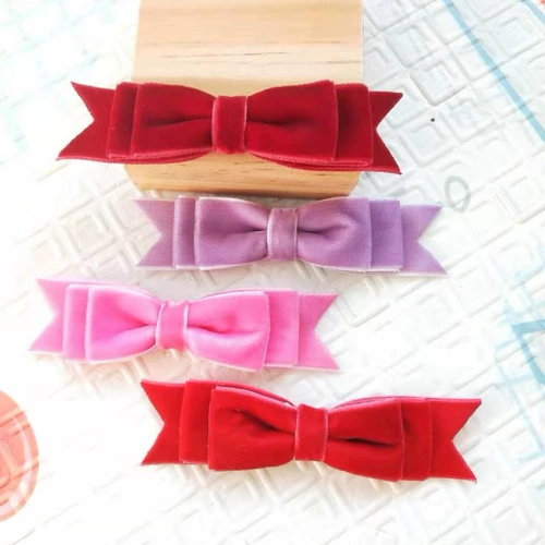 Новая двойная бархатная варенная зажим для волос с двойным слоем украшена воротником броши, одеждой, обуви и шляпой, вспомогательной материалом наполовину готовый продукт 2.5