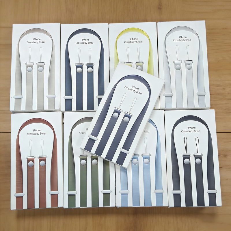 Suitable for Apple 17Promax/17Pro/17Air Mobile Phone Case with Crossbody Lanyard, Can Be Worn Around the Neck, Magnetic Webbing