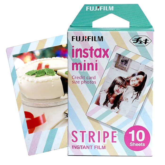 Fujifilm Polaroid Paper Mini 8s 7s 25 90 50s Funny New Color Striped Lace Film