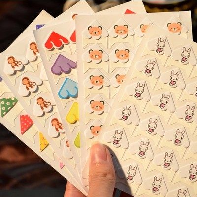 DIY Handmade Album Paper Handmade Creativity Cute Animal Cartoon Photos Color Photocopy Paper Corner Post 24 sheets