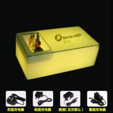 Персонализированный светодиод красочный длинное квадратное винное столовое столик мода творческий кофейный столик ktv