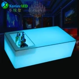 Персонализированный светодиод красочный длинное квадратное винное столовое столик мода творческий кофейный столик ktv