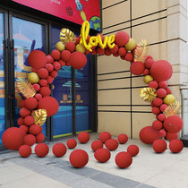 Macaron balloon arch Wedding room decoration Mall opening event decoration Outdoor wedding door bracket