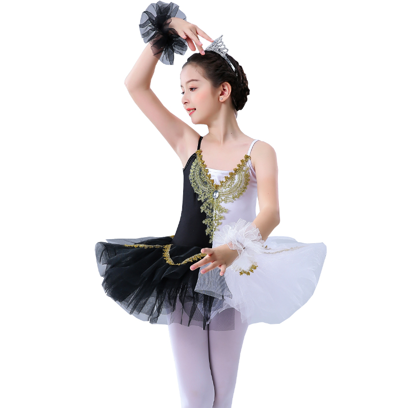 Ballet váy cáp treo trang phục cô gái múa ba lê trẻ em nhảy múa thiên nga nhỏ tutu poncho váy.