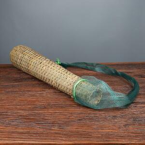Bamboo Eel Trap Cage, Fish Trap Cage, Long Fish-Catching Tube, Fishing Gear, Plastic Horn-Shaped Fish Basket, Bamboo Bas