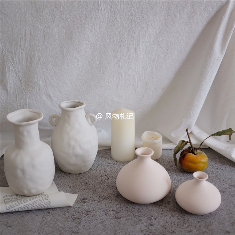 My house lives in Art Gallery Blank Artisanal Ceramic Han Wind Vase Popular Studio Chic Ornament Swing