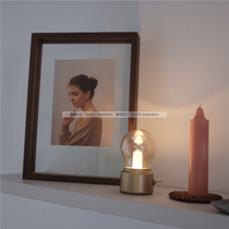 Retro small bulb ins Korean desktop decoration bedroom night light USB lamp luminous ornaments industrial wind glass
