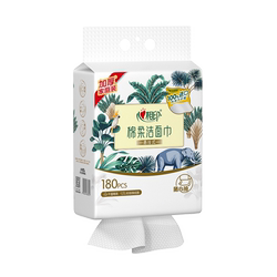 心相印悬挂式洗脸巾加大加厚XL码180抽