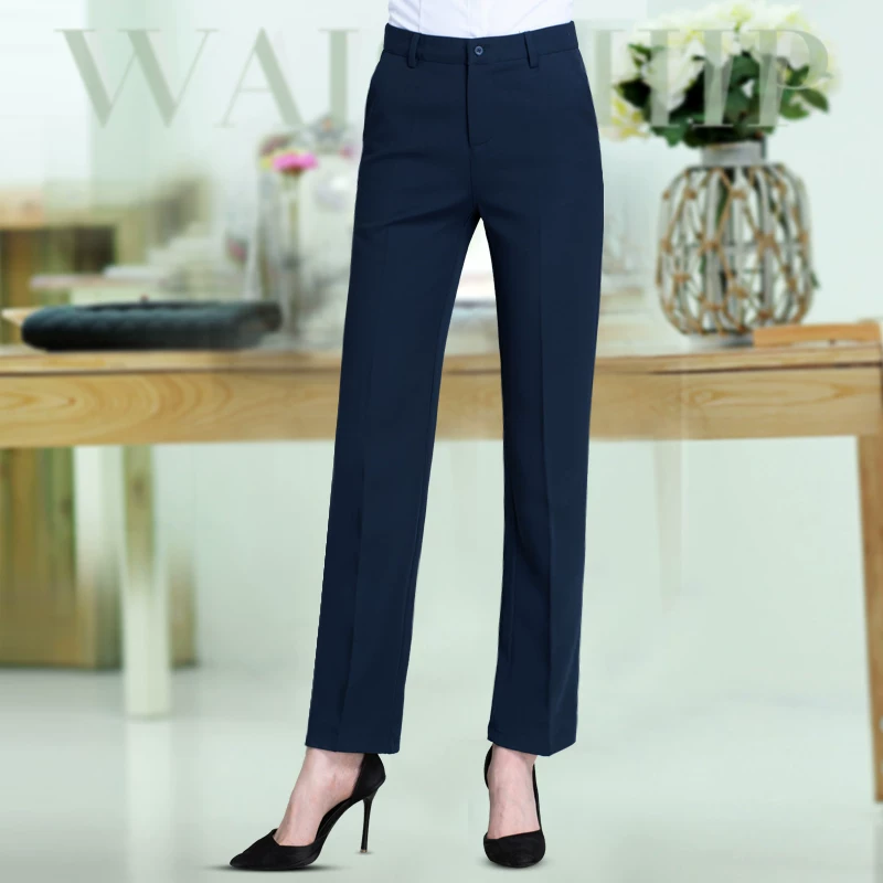 Trousers, fitted suit, loose straight fit