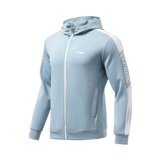 李宁男子运动休闲外套春秋特价清仓经典复古开衫连帽卫衣AWDR459