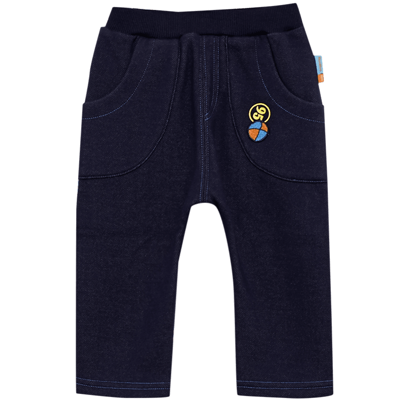 Mets Bonway trẻ em moomo chàng trai quần mùa đông giả mới denim quần bé bình thường.