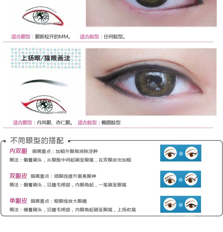 阑 猫猫 Grand mèo lâu dài bút kẻ mắt không thấm nước (xoay loại) không nở cứng đầu trang điểm chính hãng kẻ mắt nước