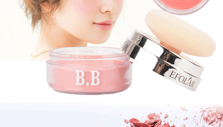 Evra BB hồng blush bột chính hãng dễ thương nấm blush bột khỏa thân sửa chữa trang điểm sáng trang điểm má hồng clio