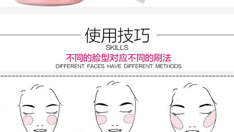 Evra BB hồng blush bột chính hãng dễ thương nấm blush bột khỏa thân sửa chữa trang điểm sáng trang điểm má hồng clio