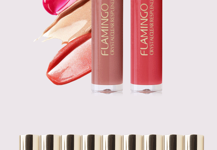 Authentic flamingo son bóng pha lê rõ ràng son môi son môi nhẹ dưỡng ẩm son môi bền màu - Son bóng / Liquid Rouge son bóng romand	
