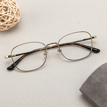 Day Department Designers Retro Art Square Round Eyes Frames Ultralight Pure Titanium Mens Small Nearsighted Eyes Mirror Glasses Female face
