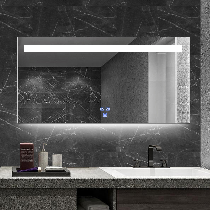 BOLEN No Box Bathroom Mirror LED Lamp Mirror Wall-mounted Toilet Mirror Toilet Smart Mirror Anti-Fog Mirror Explosion Proof Tailor-Taobao