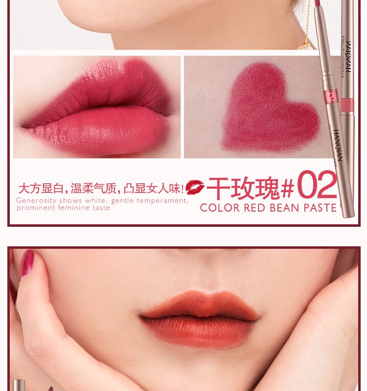 Tự động xoay môi Lip liner Người mới bắt đầu không thấm nước bền không đánh dấu Hook Line Vẽ Son môi Artifact Female Lip Pen Lip - Bút chì môi / môi lót 	son bút chì chanel	