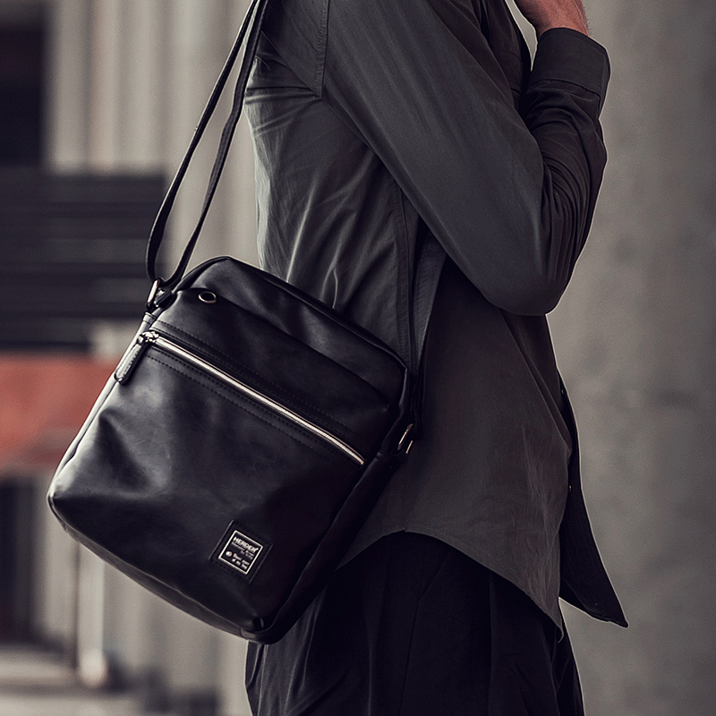 HERDER HERDER Hiddell casual tide Bag Men's shoulder bag men's bag crossbody Korean leather cross bag
