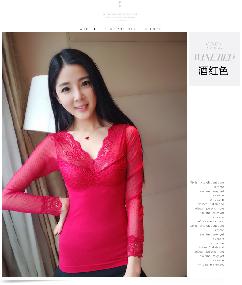 Mùa thu mới body body định hình áo thun dài tay thời trang ren Bụng giảm béo ao nguc