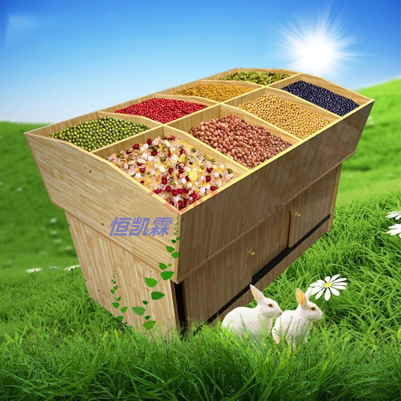 Supermarket shelf rice grain barrel bulk container rice cabinet grain display cabinet rice noodle cabinet spread cabinet rice bucket dried fruit cabinet