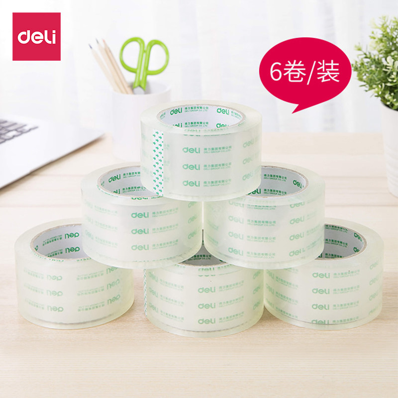 Able wide adhesive tape High transparent high adhesive stretch adhesive seal box 60 * 100y express package seal rice yellow adhesive tape