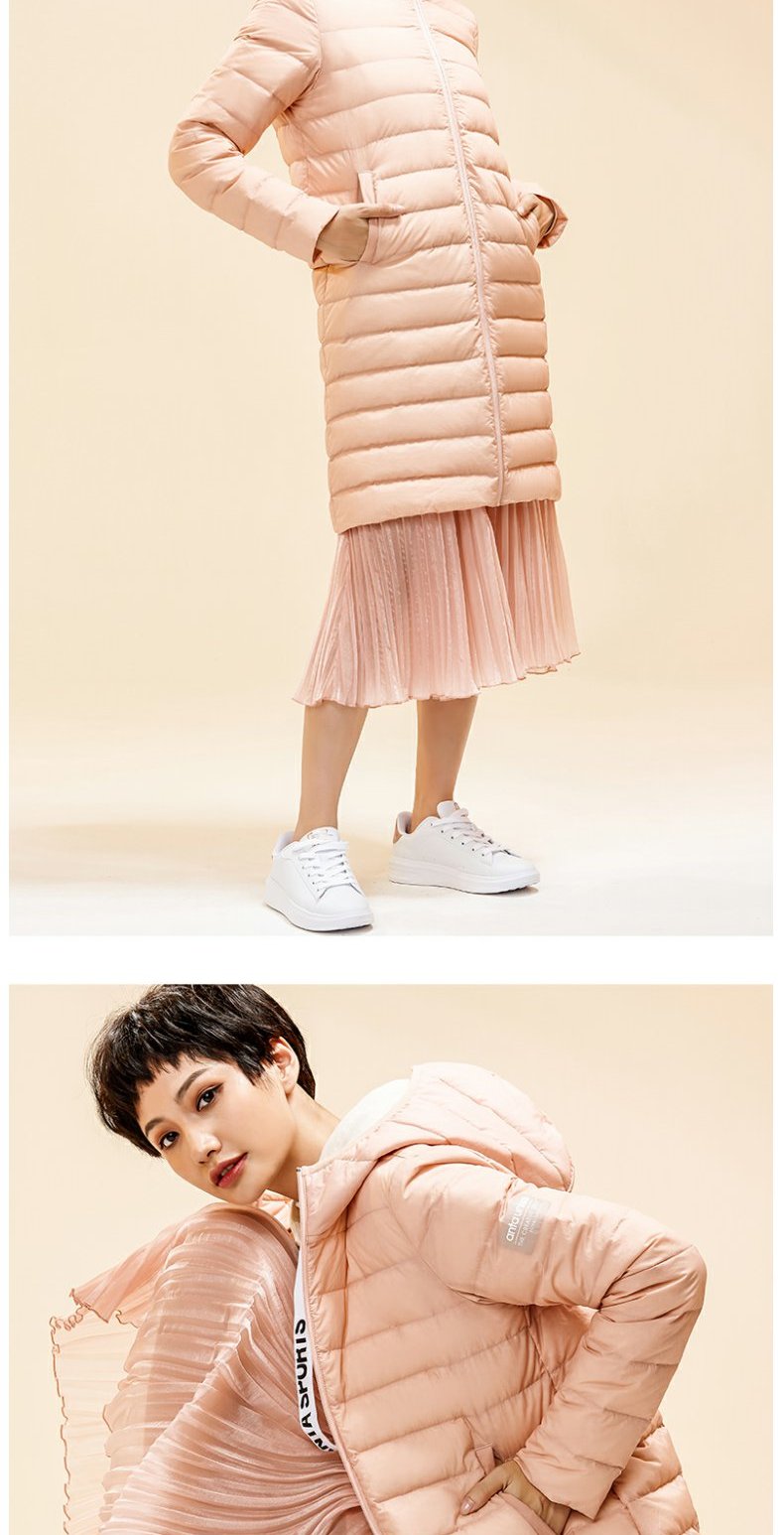Anta down jacket nữ 2019 mới thể thao xuống áo khoác trong phần dài của áo khoác nữ nhẹ ấm - Thể thao xuống áo khoác áo phao đẹp