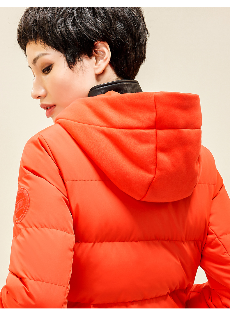 [关 same cùng một đoạn] Anta down jacket Women 2019 thời trang mới mũ trùm đầu thể thao cho nữ - Thể thao xuống áo khoác áo khoác lông vũ uniqlo