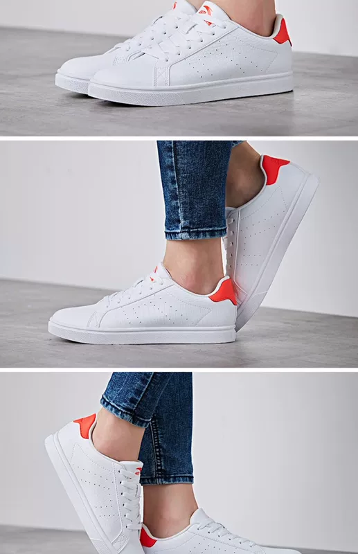 Anta trang web chính thức hàng đầu giày nam nữ 2019 thời trang mới nhỏ giày trắng giày thể thao giày skate - Dép / giày thường