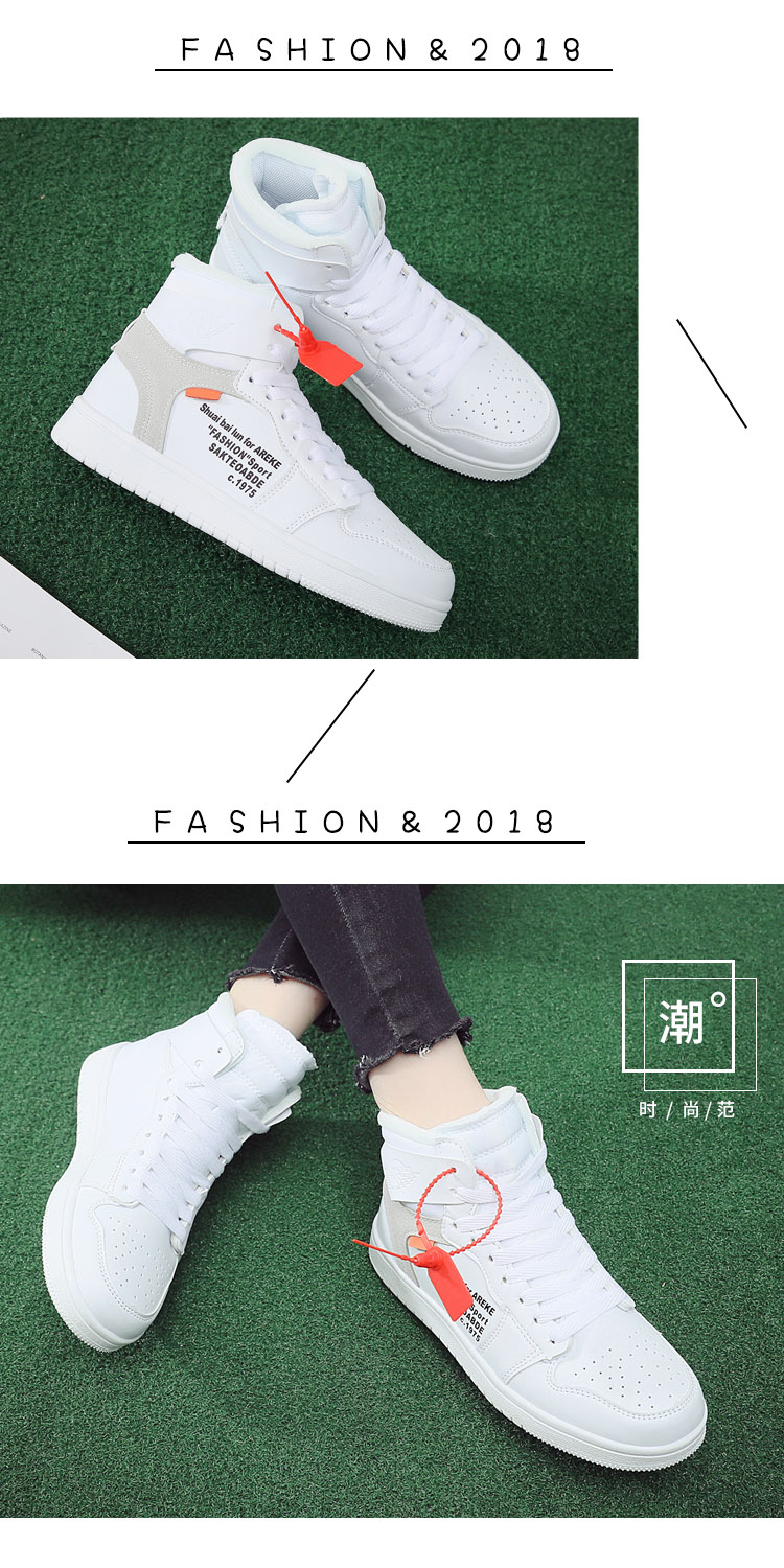 Giày cao cổ mới 2018 Giày bóng rổ nữ lưới đỏ mùa thu và mùa đông Phiên bản Hàn Quốc aj1 hoang dã giày thể thao giản dị nữ giày boot nữ cổ cao hàng hiệu