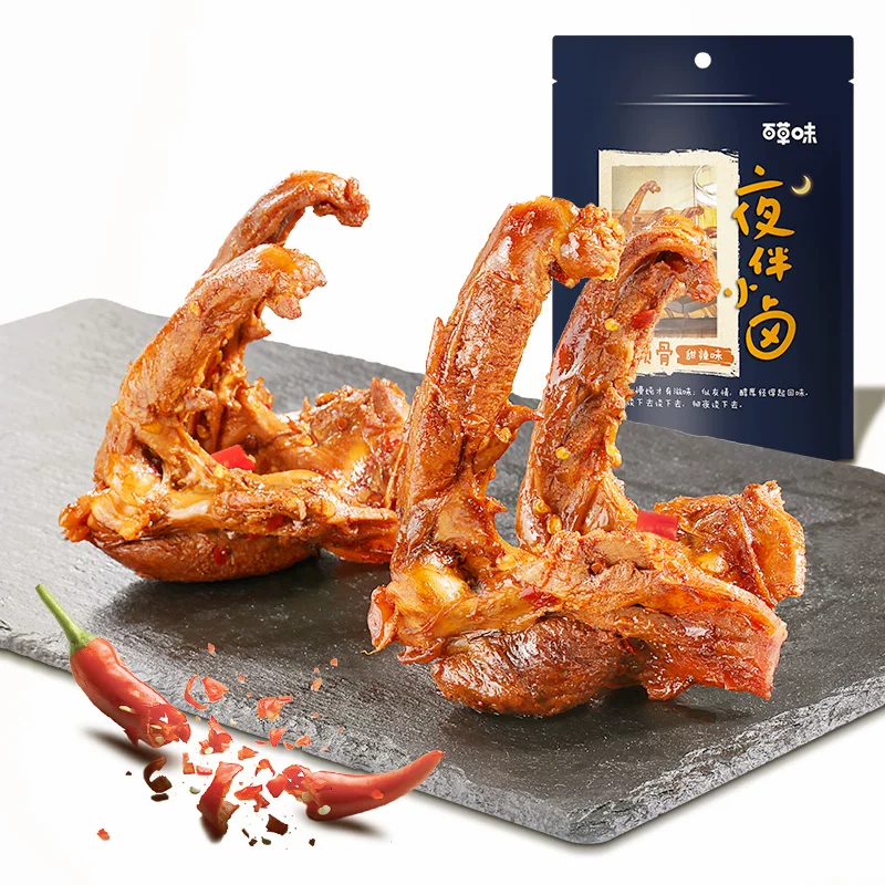 Снижение цены [Paimaifa-Утка Убита Косточка 140г] Утка в держании острой обжаренной мясной закуски Интернет-ночные закуски