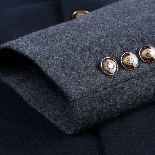 Septwolves, шерстяная мужская куртка, длинное пальто, средней длины