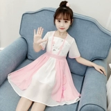 Ханьфу, платье, детская шифоновая летняя одежда, китайский стиль