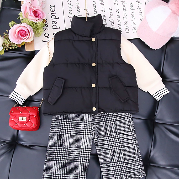 Quần áo trẻ em gái vest mùa thu đông 2018 mới vest cotton hoang dã Phiên bản hàn quốc đại dương áo vest trẻ em dày mùa đông áo gile màu be