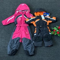 Export Ou Dan childrens ski clothes one-piece male and female childrens ski clothes waterproof windshield warm outdoor childrens ski clothes