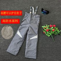 Foreign trade ski pants boys Korean windproof waterproof wear-resistant breathable fashion Korean thick warm ski Cotton